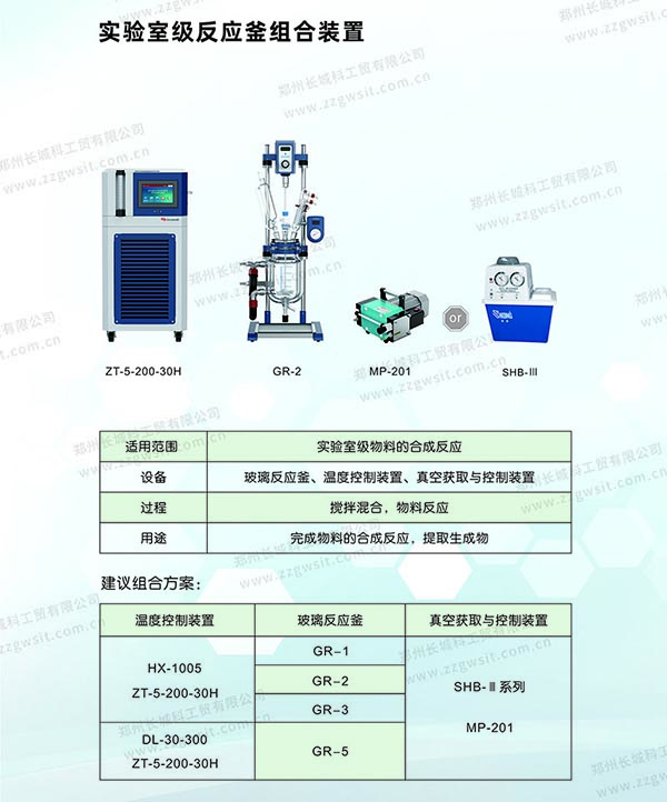 桌面臺(tái)式玻璃反應(yīng)釜組合裝置